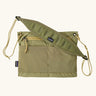 Patagonia quick-drying terravia sacoche in green. A lightweight small over the shoulder bag with drop in pockets and main zipped compartment