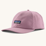 Patagonia recycled fast drying 100% nylon terrebonne cap in light purple. Shows a small brand patch on the front