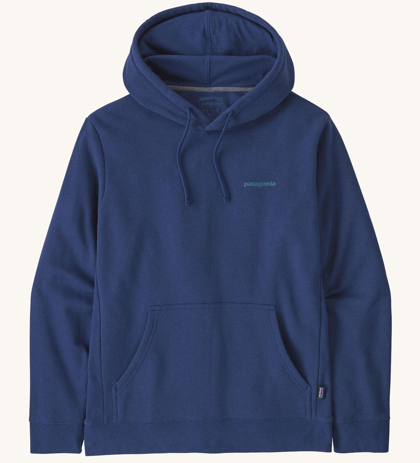 Patagonia men's Boardshort Logo Uprisal Hoody in clement blue available at Babipur.
