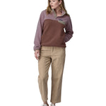 Patagonia women's synchilla fleece worn by a woman