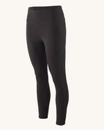 Patagonia women's recycled nylon maipo 7/8 stash leggings in black with side pockets.