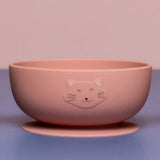 Trixie Animal Friends Silicone Suction Bowl, pink, Mrs Cat. 
