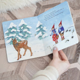 Pippa and Pelle Winter Snow children's board book by Daniela Drescher opened.
