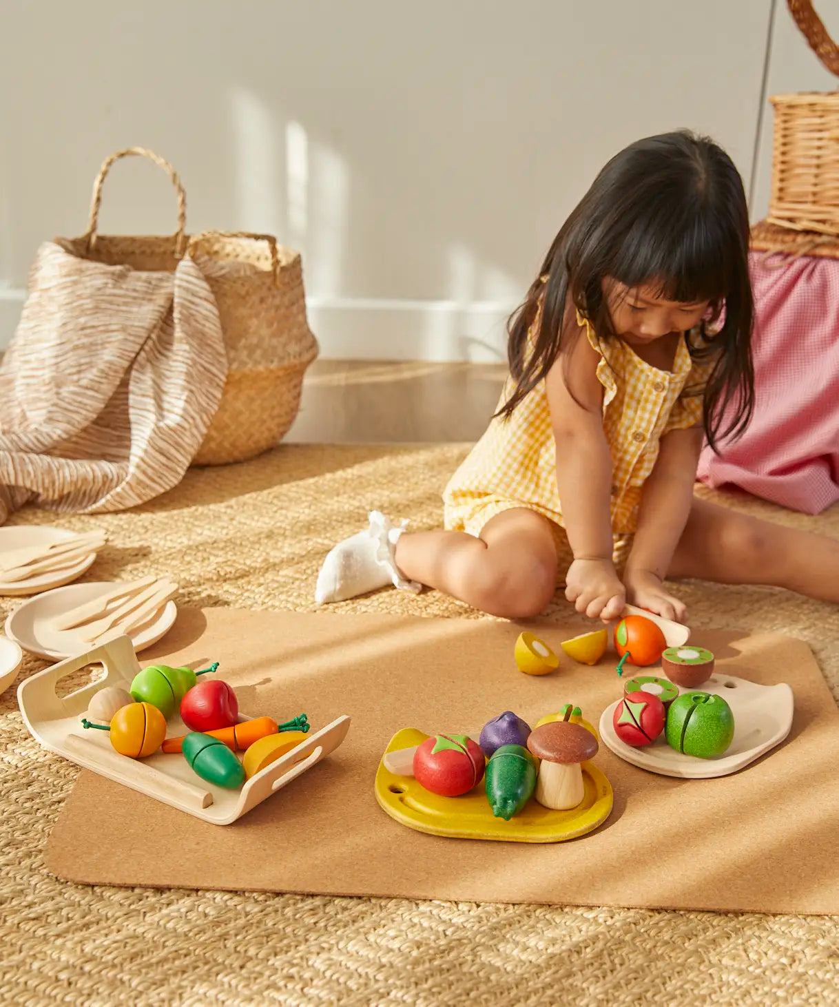 Jeu d'imitation Fruits et légumes à couper collection Gourmandises Jeu d'imitation Fruits et légumes à couper collection Gourmandises