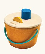 PlanToys Drop & Fit Bucket wooden shape sorting toy