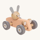 Plan Toys Bunny Racing Car - Peach