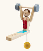  PlanToys Weightlifting Acrobat wooden toy. 