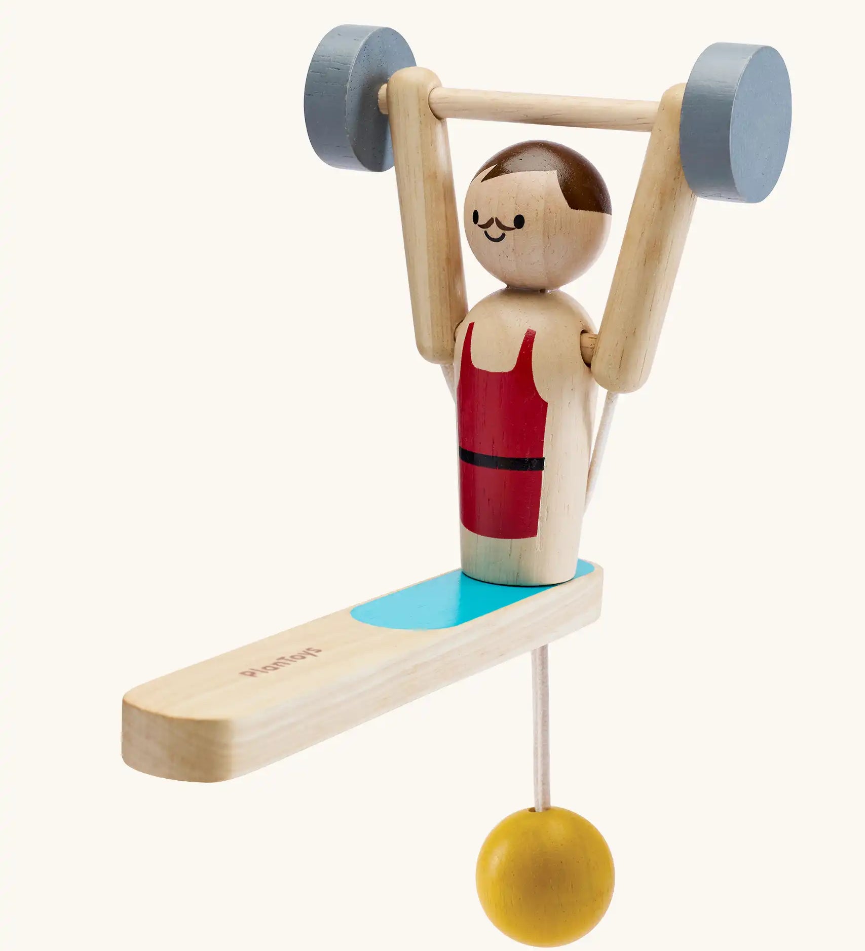  PlanToys Weightlifting Acrobat wooden toy. 