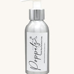 Poppets Reusable Baby Wipe Pump Bottle, refillable aluminium bottle with pump action lid. 