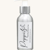 Poppets Reusable Baby Wipe Pump Bottle, refillable aluminium bottle with pump action lid. 
