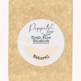 Poppets Reusable Baby Wipes Solution Sample Pack Natural