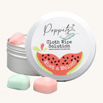 Poppets Reusable Baby Wipe Solution - 20 Pack Tin What A Melon!