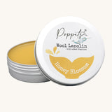 Poppets Wool Care Solid Lanolin Tin - 100g Honey Blossom