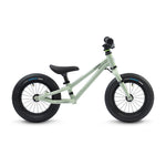 A side view of the Early Rider Charger Balance Bike - Sage Green. showing the thickness of the wheels