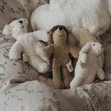 Senger Baby Sheep, Hedgehog and white bear, soft cuddly toys made from natural materials.