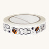 Babipur Buzzy Bee Eco Paper Tape. With a fun buzzy bee repeated print on a cream background