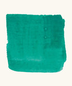 Brushstroke using Stockmar blue green opaque watercolour paint