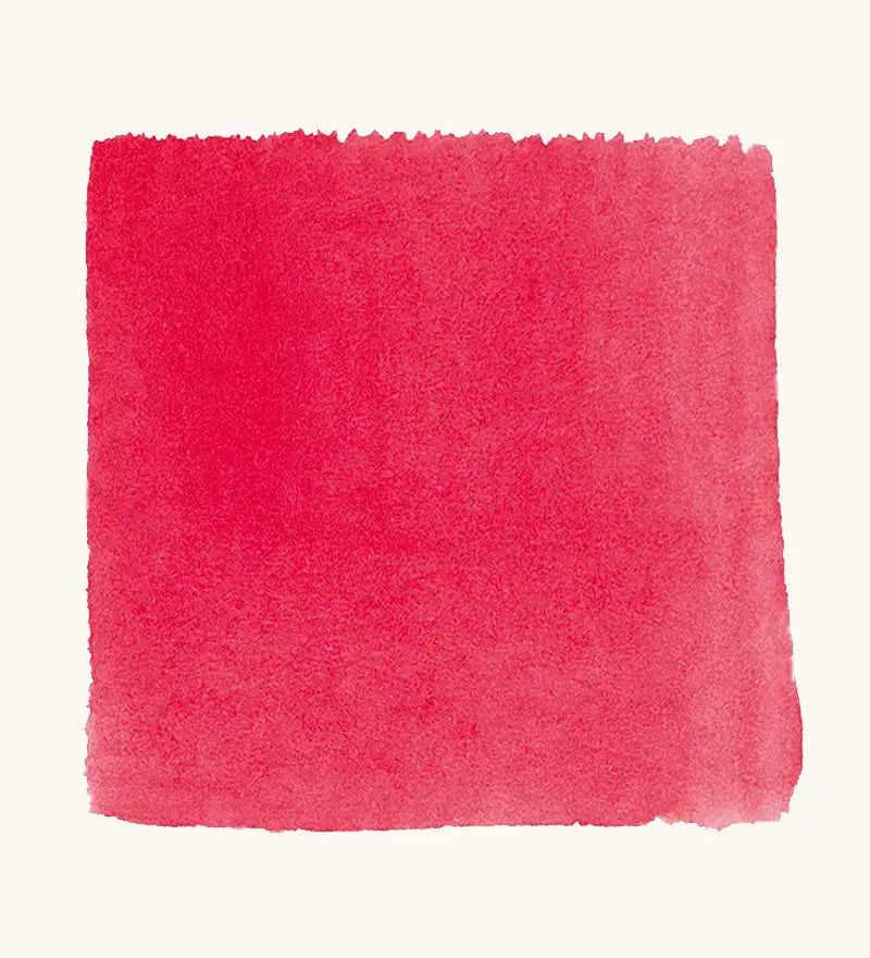 Brushstroke using Stockmar carmine red opaque watercolour paint