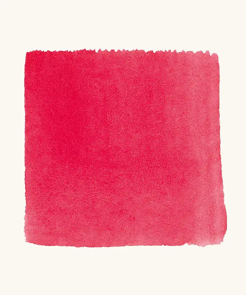 Brushstroke using Stockmar carmine red opaque watercolour paint