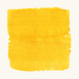 Brushstroke using Stockmar golden yellow opaque watercolour paint