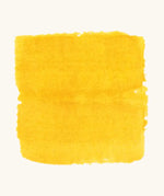 Brushstroke using Stockmar golden yellow opaque watercolour paint