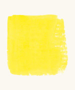 Brushstroke using Stockmar lemon yellow opaque watercolour paint