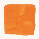 Brushstroke using Stockmar orange opaque watercolour paint