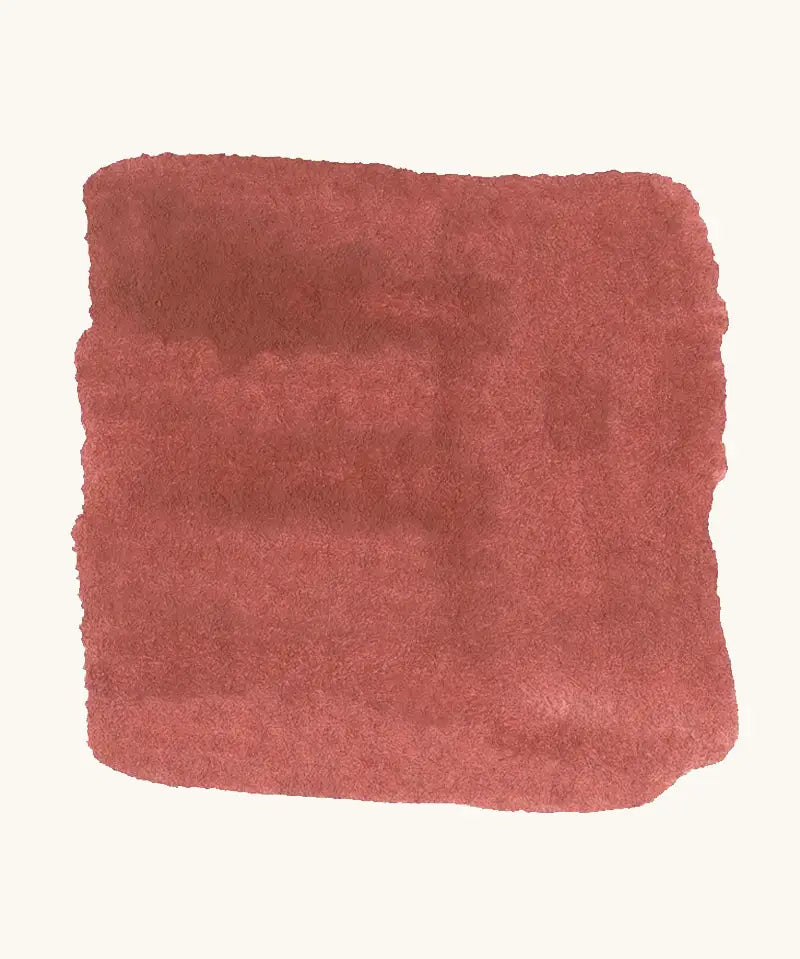 Brushstroke using Stockmar rust brown opaque watercolour paint