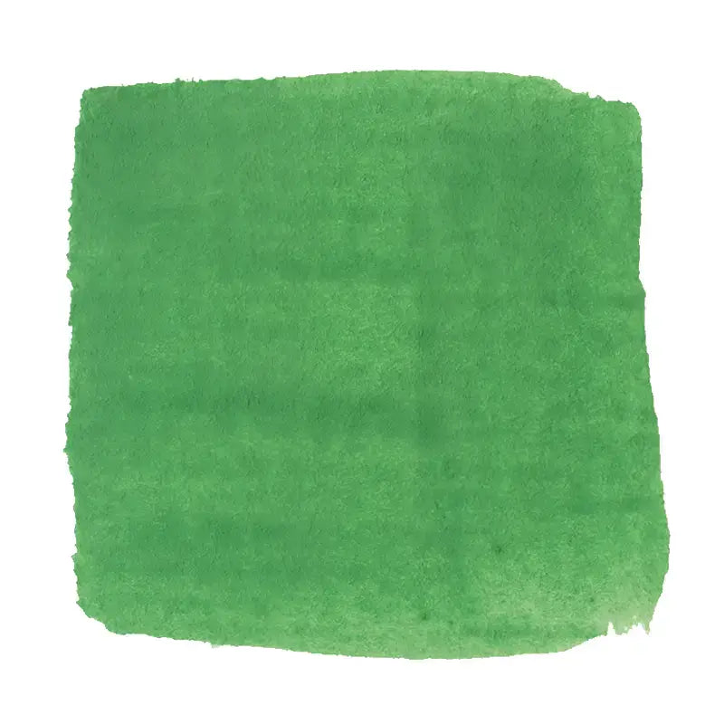Brushstroke using Stockmar sap green opaque watercolour paint
