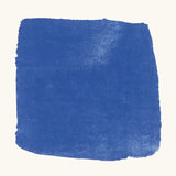 Brushstroke using Stockmar ultramarine blue opaque watercolour paint