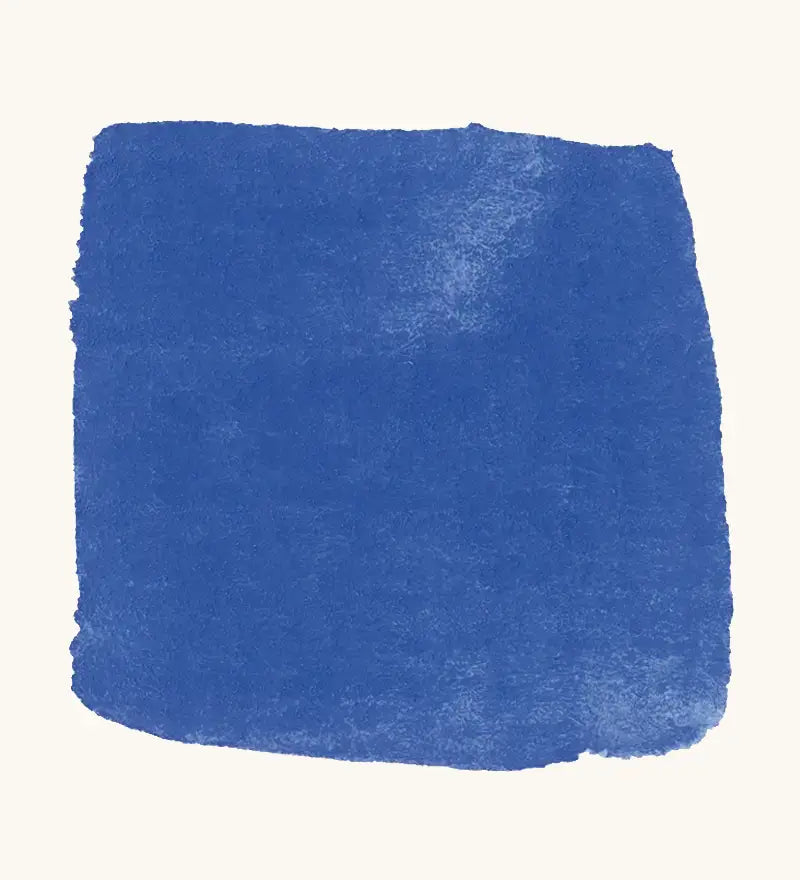 Brushstroke using Stockmar ultramarine blue opaque watercolour paint