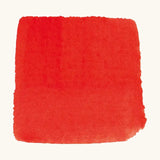 Brushstroke using Stockmar vermillion red opaque watercolour paint