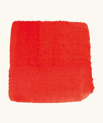 Brushstroke using Stockmar vermillion red opaque watercolour paint