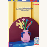 The cardboard packaging for the Studio roof Matisse Paper Bloom inspired bouquet 3D pop out card decoration available at Babipur 