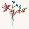 Studio roof small Dutch masters inspired bouquet decoration available at Babipur displayed in a glass vase