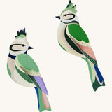 Studio Roof forest crests wall decorations available at Babipur. Features a thick cardboard DIY kit of a pair of forest crests to hang on a wall