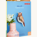 The cardboard packaging for the tawny owl wall decoration available at Babipur.