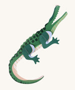 Studio Roof tall crcocdile wall decoration available at Babipur. A thick green cardboard shark DIY kit to hang on a wall