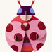 A bright and retro style dotted lady wall decoration available at Babipur. A Studio roof collaboration with artist Zoe Miller. 