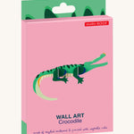 Studio Roof Crocodile - 3D Cardboard Model in its colourful packaging.