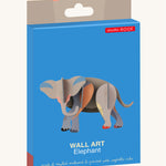 Studio Roof Elephant - 3D Cardboard Model in its bright packaging.
