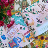 The Gifts That Grow children's book written by Monika Singh Gangotra and illustrated by Michaela Dias-Hayes, open page showing Indian elephant artwork.