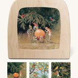 Toverlux StoryLux 4 Silhouette Set for magic lamp showing 4 scenes from Elsa Beskow's The Sun Egg children's book, buy now at Babipur.