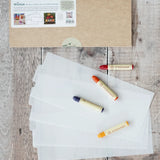 Toverlux blank lantern inserts to colour and personalise using crayons or watercolours, set of 4 sheets.