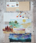 Toverlux seasons lantern insert set, set of 4 including spring, autumn and winter plus one blank to decorate yourself with crayons or watercolours.
