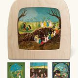 Toverlux silhouettes inspired by the Story of the Root Children book by Sibylle von Olfers, compatible with the Magic Lamp or Magic Frame, sold by Babipur.