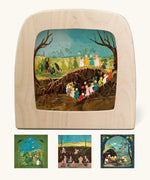 Toverlux silhouettes inspired by the Story of the Root Children book by Sibylle von Olfers, compatible with the Magic Lamp or Magic Frame, sold by Babipur.