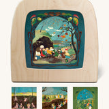 Toverlux silhouettes inspired by the Story of the Root Children book by Sibylle von Olfers, compatible with the Magic Lamp or Magic Frame, sold by Babipur.