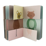 Trixie Flip-Flap Animals Book with the pages open showing different animal combinations.