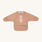 Trixie Animal Friends Waterproof Long Sleeve Bib, pink, Mrs Cat. 